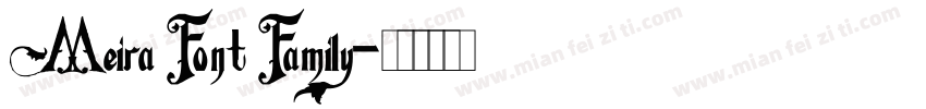 Meira Font Family字体转换